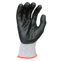 Aceite de alto agarre a prueba de aceite de alta agarre 15 g de nylon spandex sin costuras Flex Flex Flex Nitrile Palm Coated Seguridad industrial Guantes